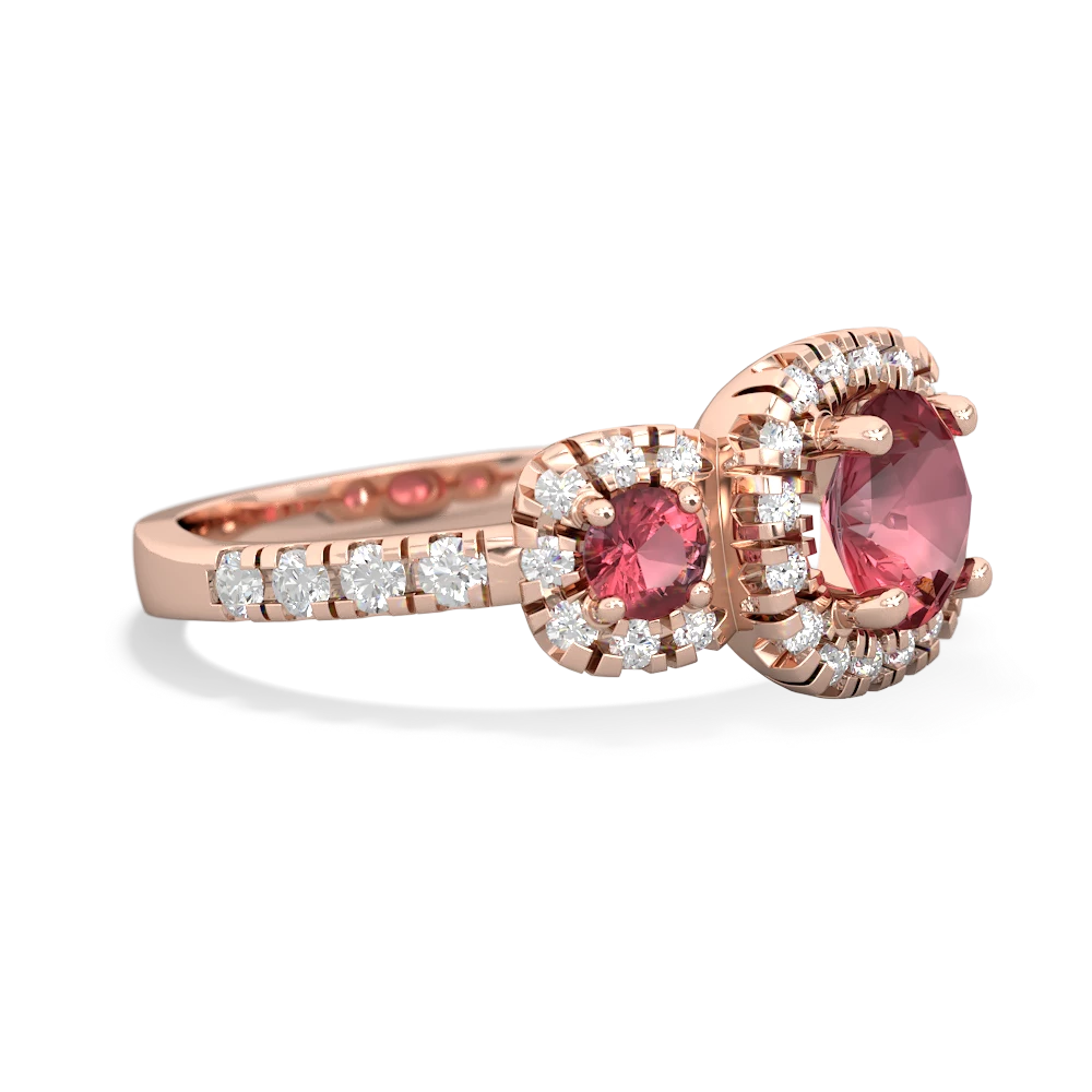 Opal Regal Halo 14K Rose Gold ring R5350