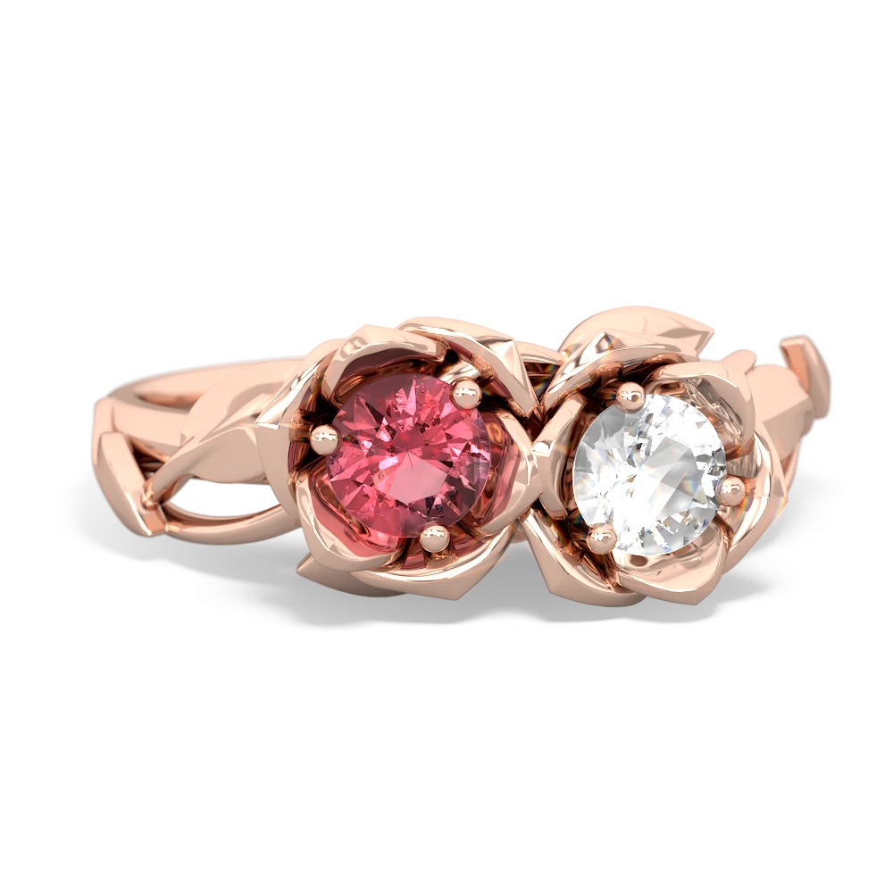 Pink Tourmaline Rose Garden 14K Rose Gold ring R5510