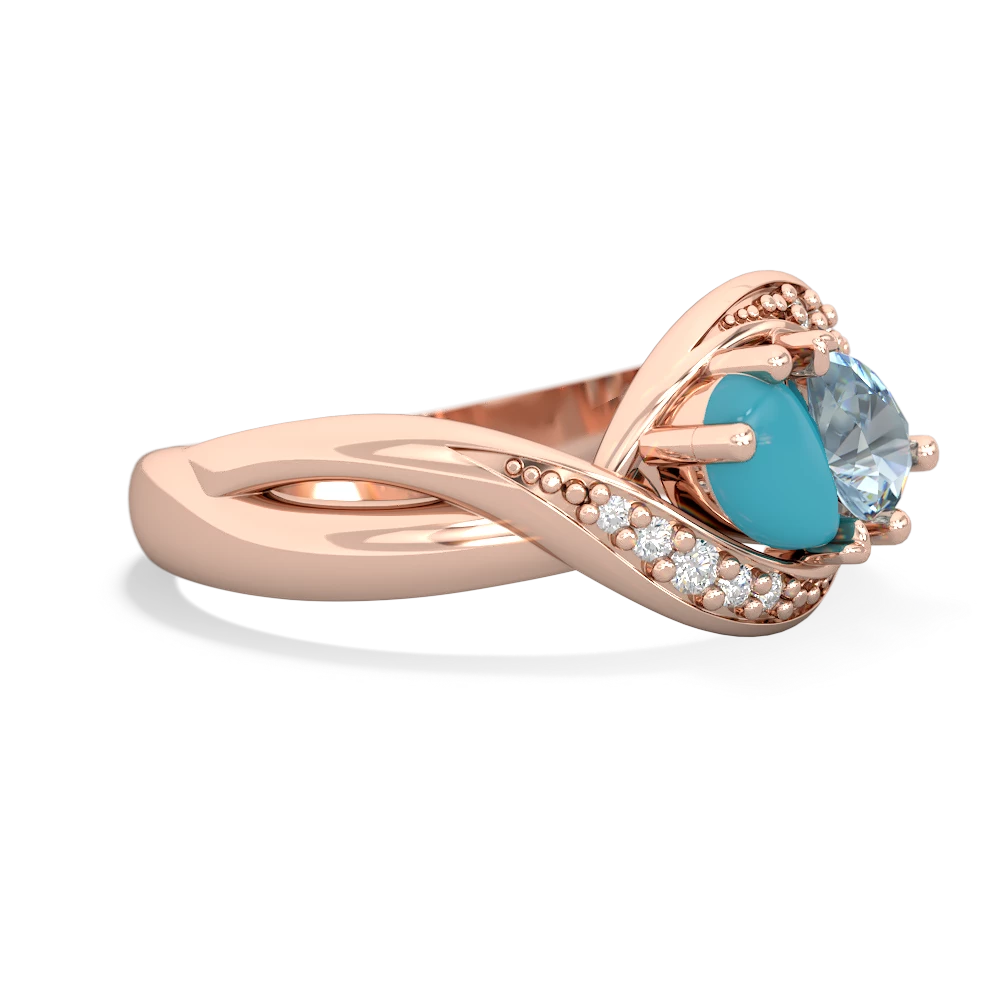 Turquoise Summer Winds 14K Rose Gold ring R5342