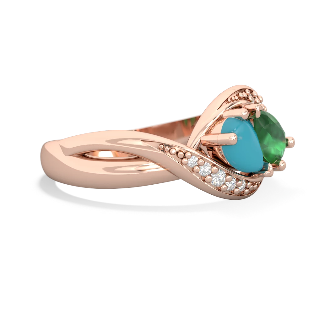 Turquoise Summer Winds 14K Rose Gold ring R5342