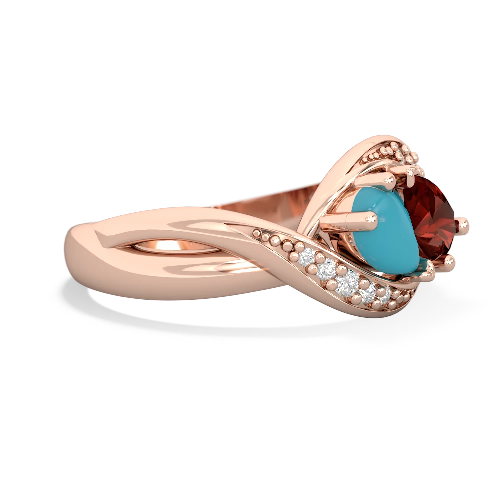 Turquoise Summer Winds 14K Rose Gold ring R5342