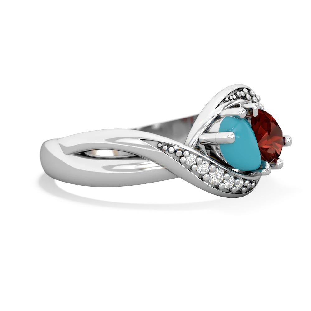 Turquoise Summer Winds 14K White Gold ring R5342