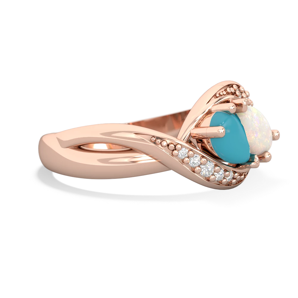 Turquoise Summer Winds 14K Rose Gold ring R5342