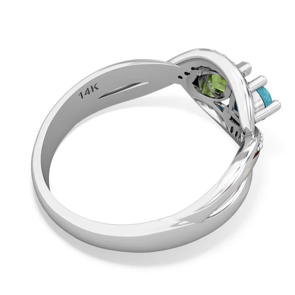 Turquoise Summer Winds 14K White Gold ring R5342