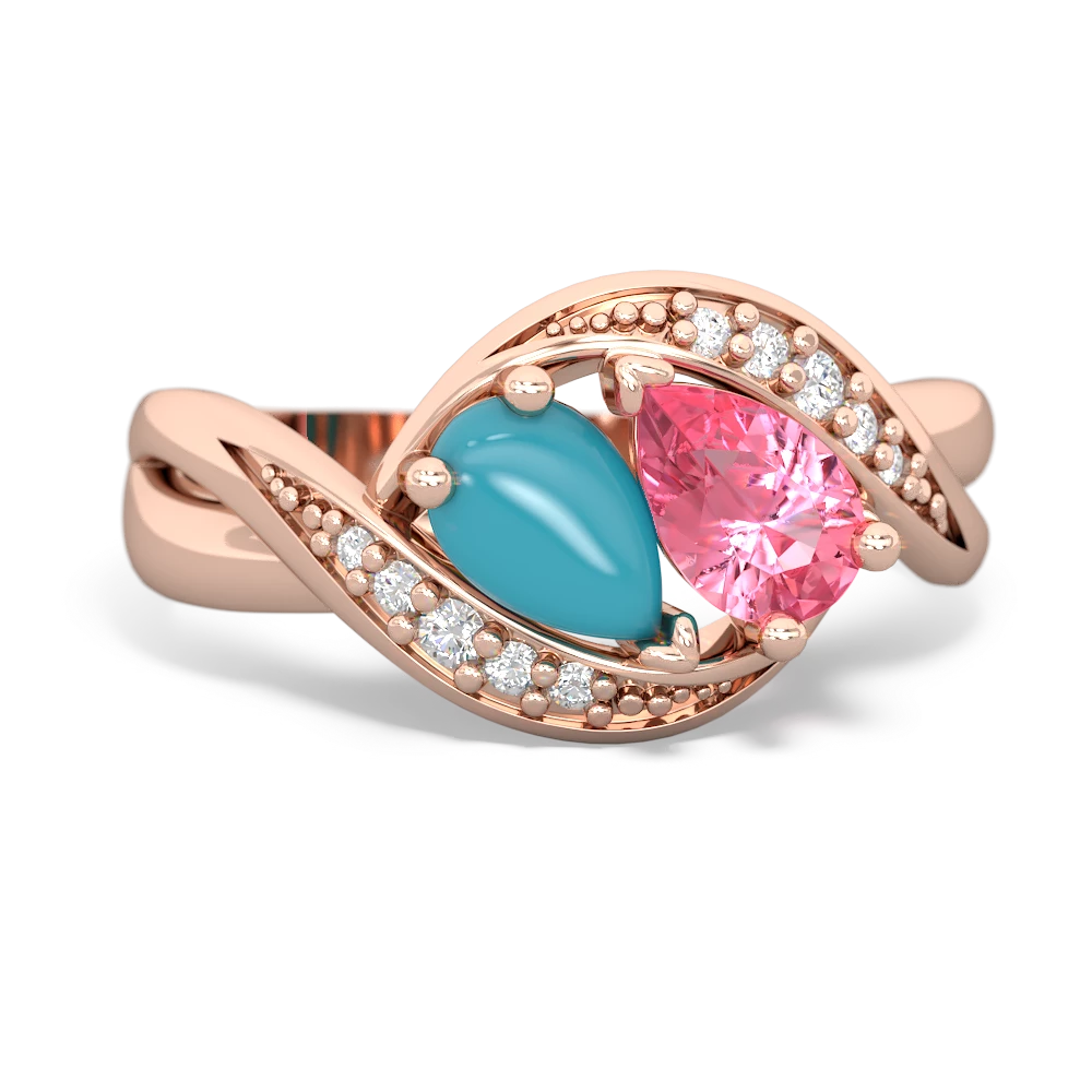 Turquoise Summer Winds 14K Rose Gold ring R5342