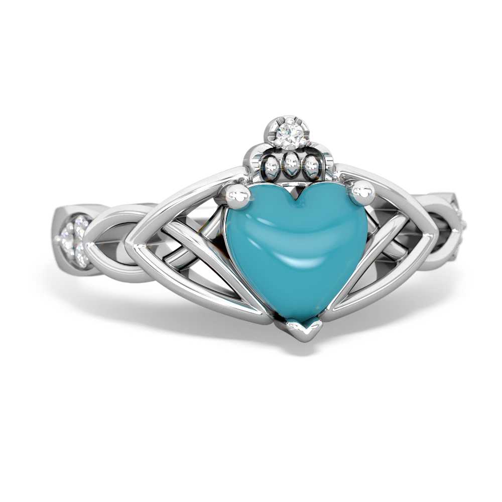 Turquoise best sale claddagh ring