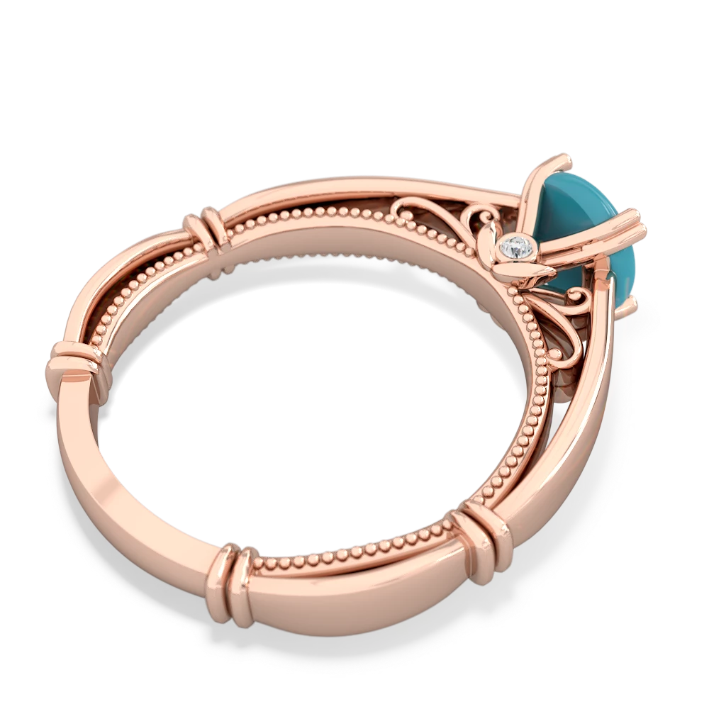 Turquoise Renaissance 14K Rose Gold ring R27806RD