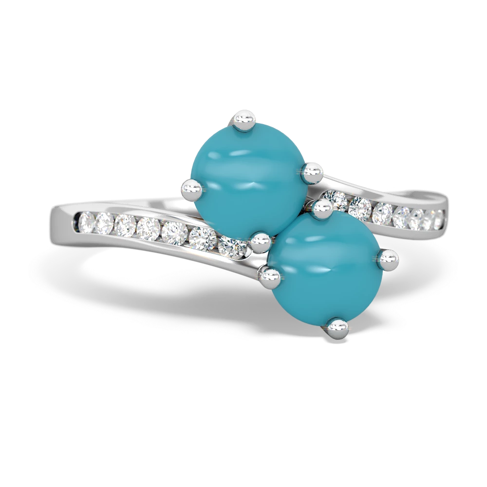 White gold on sale turquoise ring