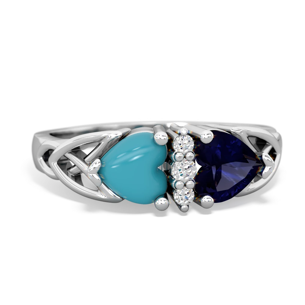 Turquoise sales sapphire ring