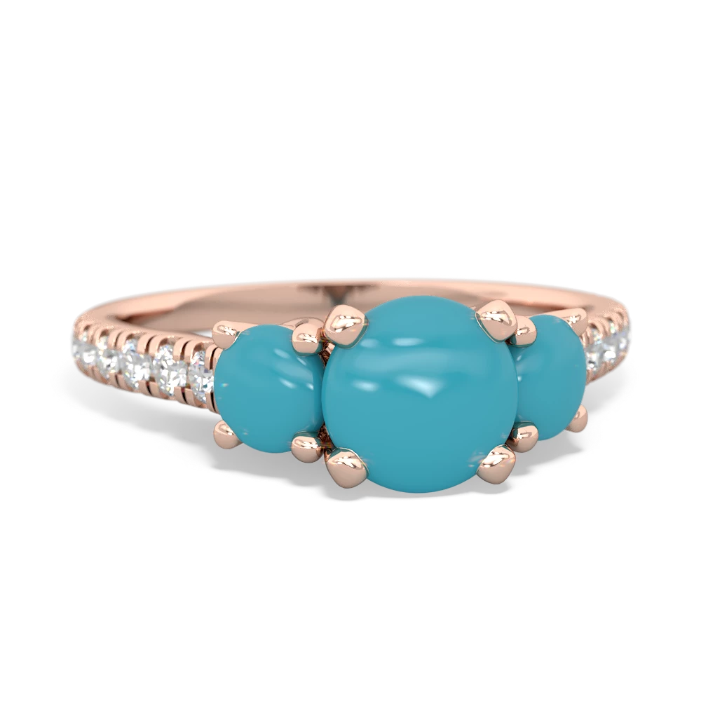 Lab Pink Sapphire Pave Trellis 14K Rose Gold ring R5500