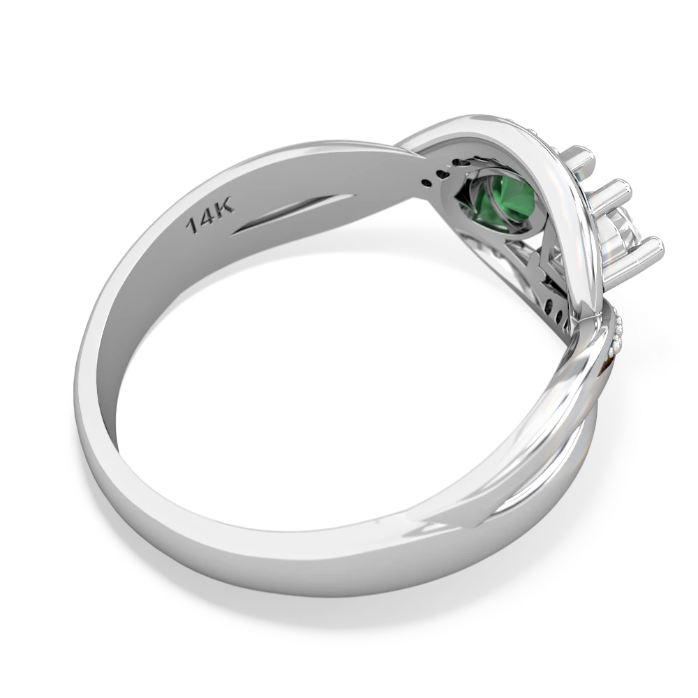 White Topaz Summer Winds 14K White Gold ring R5342