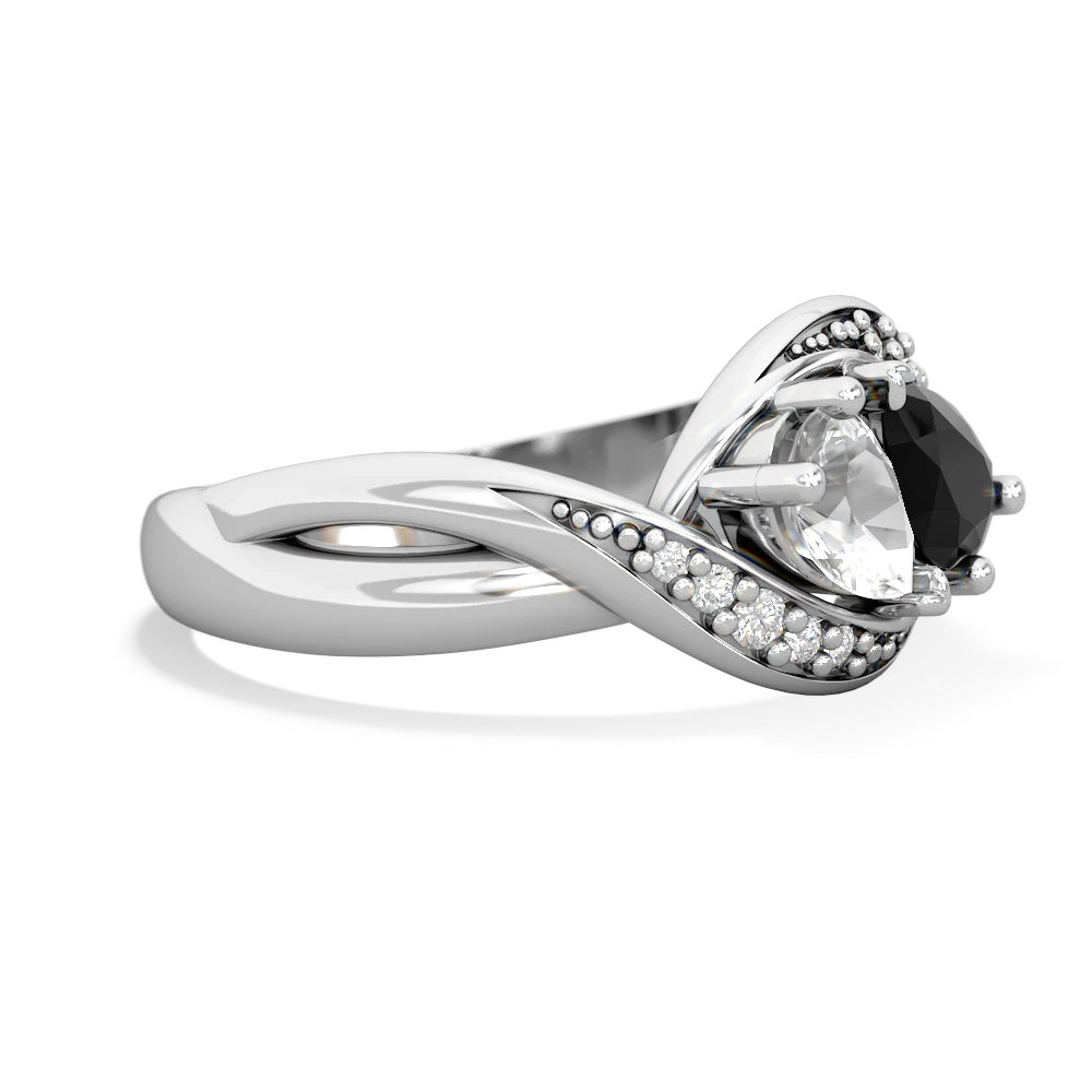 White Topaz Summer Winds 14K White Gold ring R5342