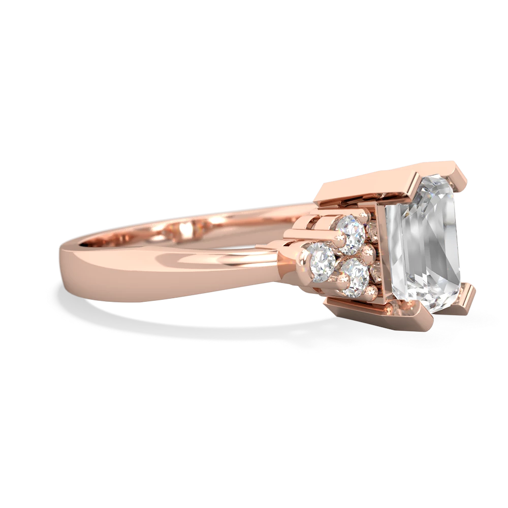 White Topaz Timeless Classic 14K Rose Gold ring R2591