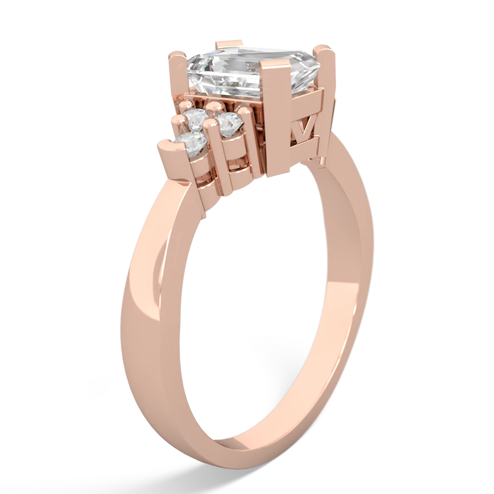 White Topaz Timeless Classic 14K Rose Gold ring R2591