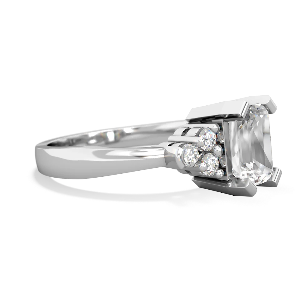 White Topaz Timeless Classic 14K White Gold ring R2591