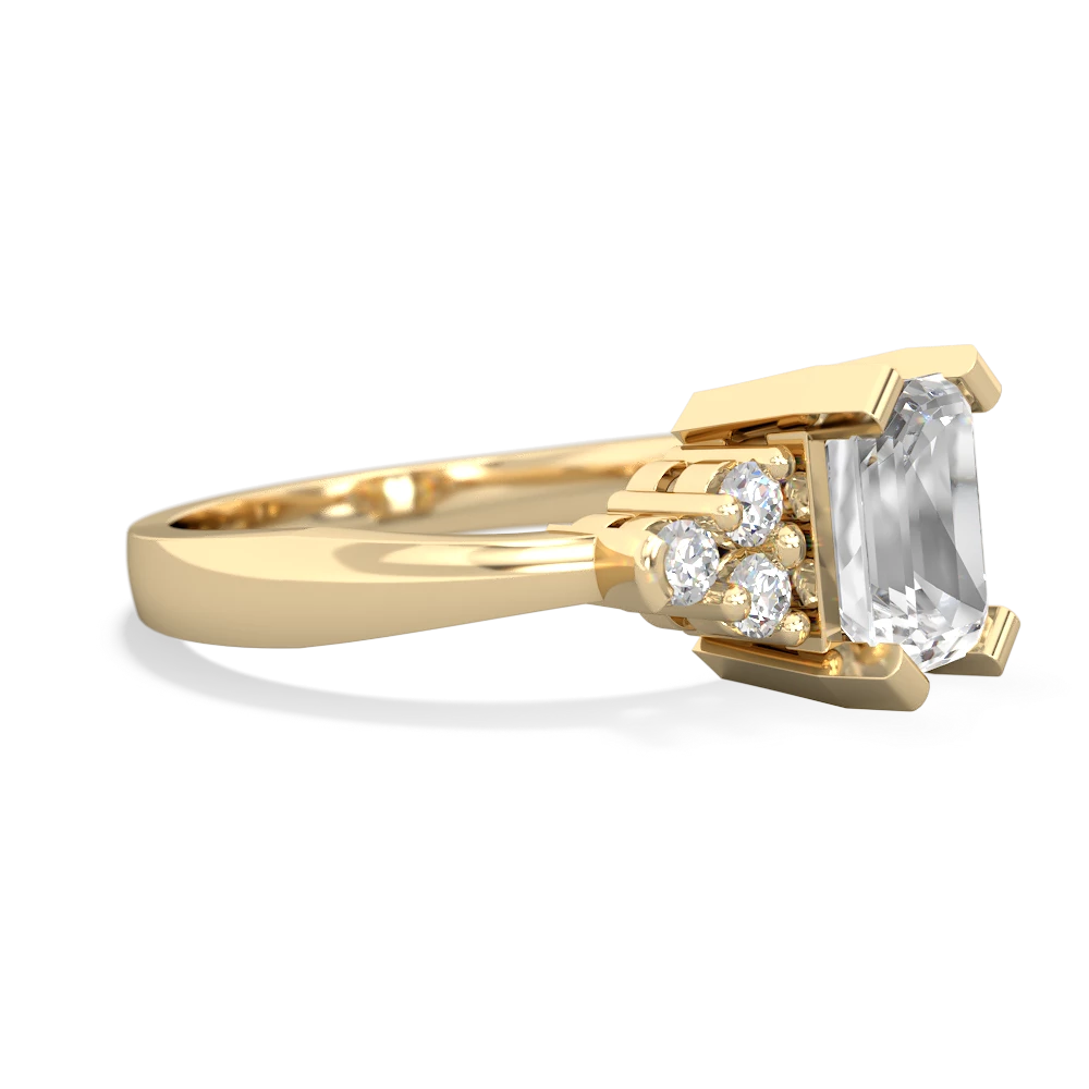 White Topaz Timeless Classic 14K Yellow Gold ring R2591