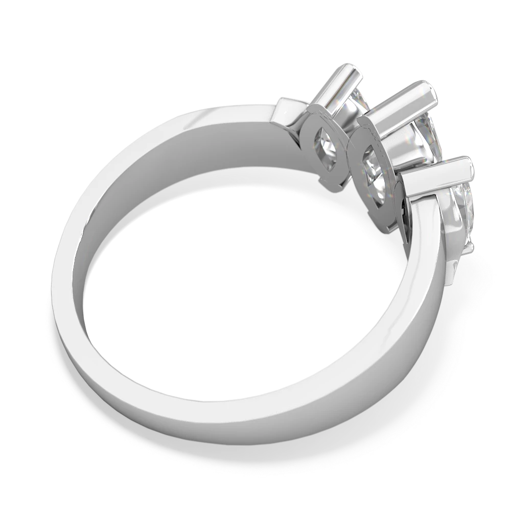 Onyx Three Peeks 14K White Gold ring R2433