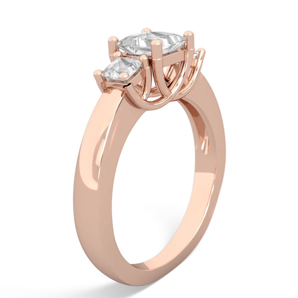 Ruby Three Stone Trellis 14K Rose Gold ring R4015