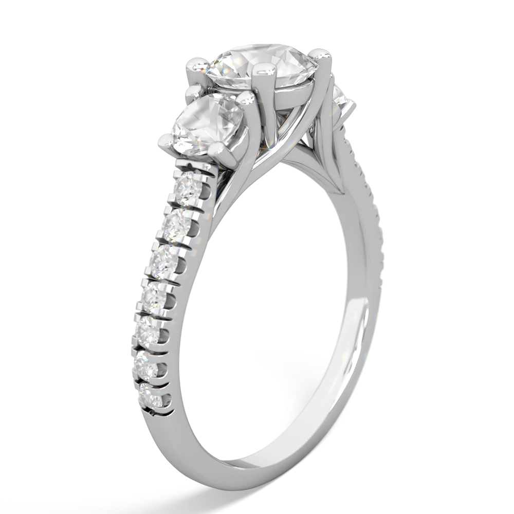 Jade Pave Trellis 14K White Gold ring R5500