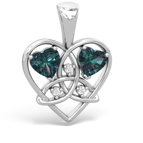 alexandrite-alexandrite celtic heart pendant