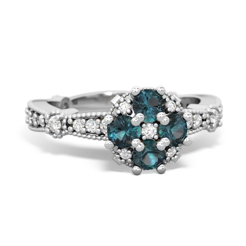 alexandrite-alexandrite art deco engagement ring