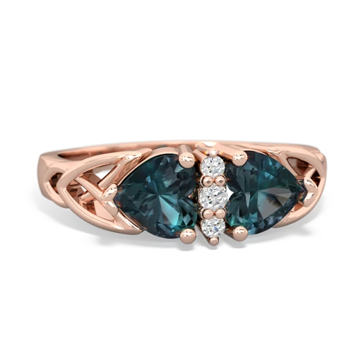 alexandrite-alexandrite celtic ring