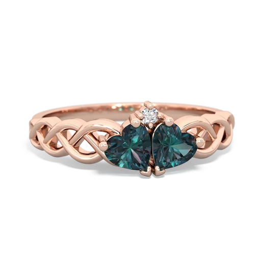 alexandrite-alexandrite celtic braid ring