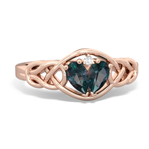 alexandrite-alexandrite celtic knot ring