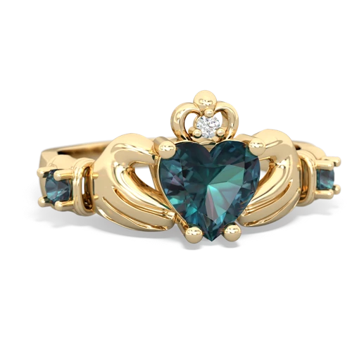 opal-london topaz claddagh ring