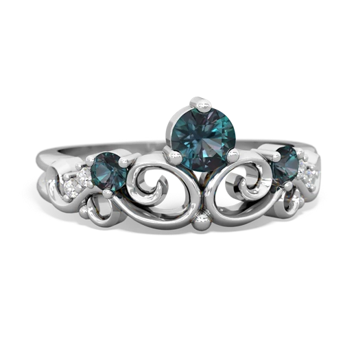 aquamarine-blue topaz crown keepsake ring