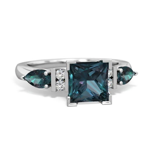 blue topaz-opal engagement ring