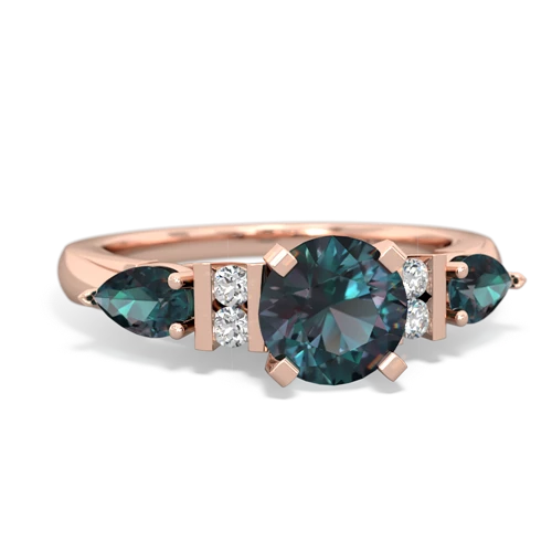 tourmaline-blue topaz engagement ring