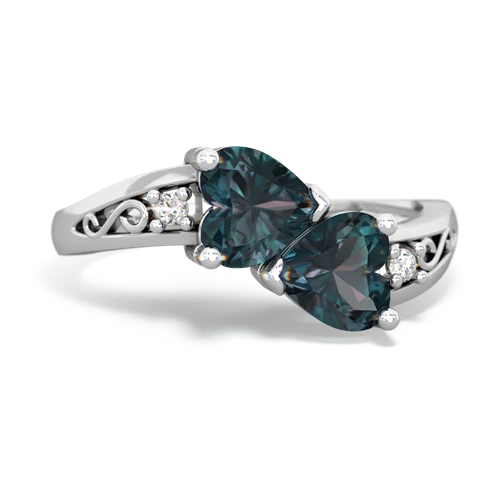 alexandrite-alexandrite filligree ring