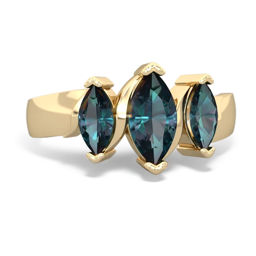 alexandrite-alexandrite keepsake ring