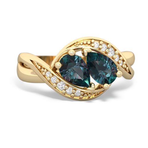 alexandrite-alexandrite keepsake curls ring