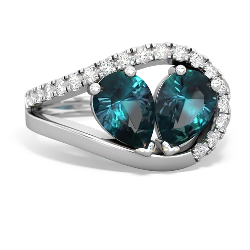 alexandrite-alexandrite pave heart ring