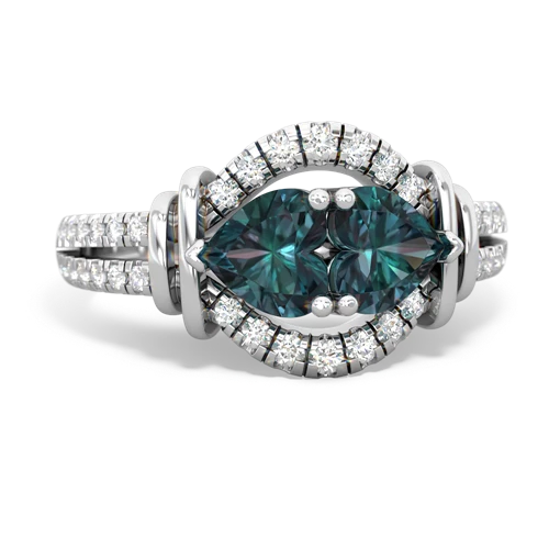 alexandrite-alexandrite pave keepsake ring