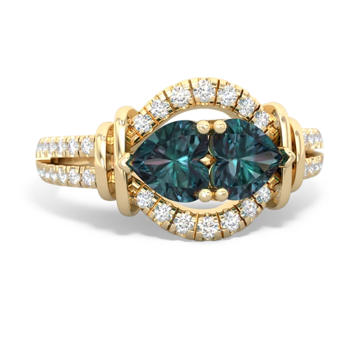 alexandrite-alexandrite pave keepsake ring