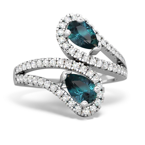 alexandrite-alexandrite pave swirls ring