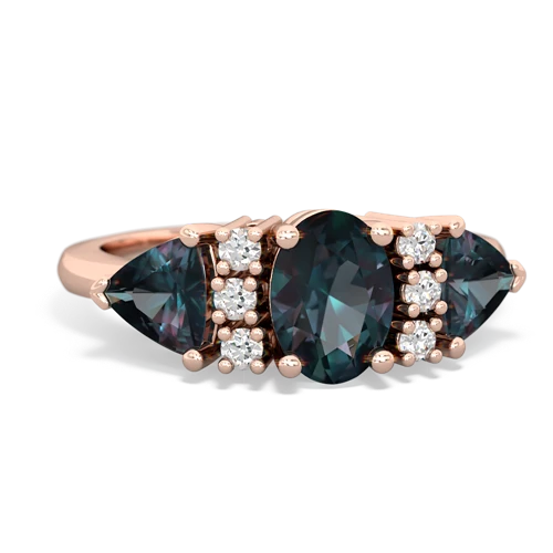 alexandrite-smoky quartz timeless ring