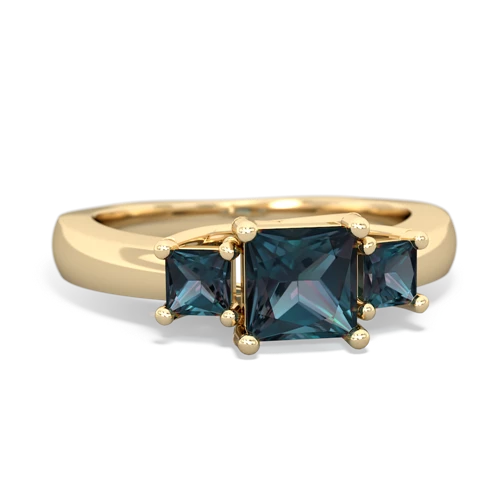 lab emerald-blue topaz timeless ring