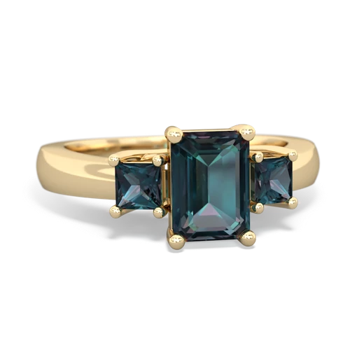 aquamarine-garnet timeless ring