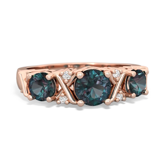 fire opal-sapphire timeless ring