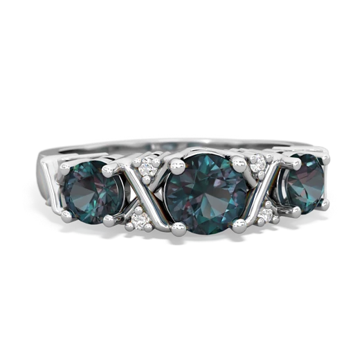 blue topaz-emerald timeless ring