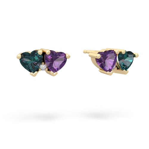 alexandrite-amethyst  earrings