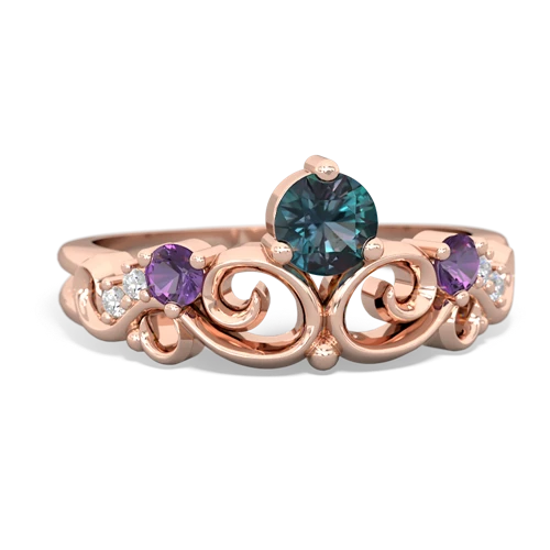 alexandrite-amethyst crown keepsake ring