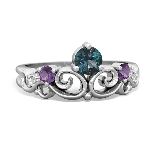 alexandrite-amethyst crown keepsake ring