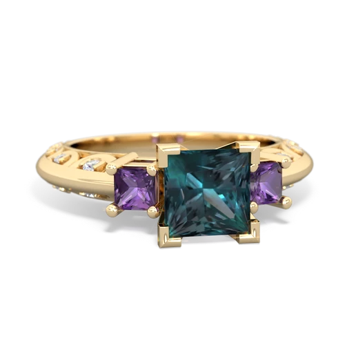 alexandrite-amethyst engagement ring