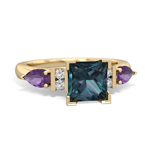 alexandrite-amethyst engagement ring