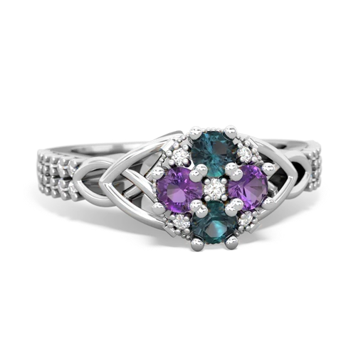 alexandrite-amethyst engagement ring